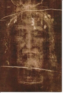 Holy Card of the Holy Face of Jesus,  Medal, 6 Page Leaflet & Relic Jesus Shroud - Picture 1 of 6
