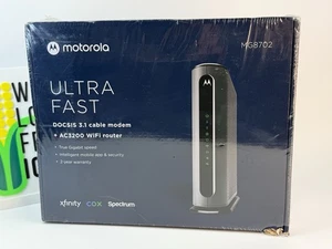 Motorola Ultra-Fast DOCSIS 3.1 Cable Modem with AC3200 Dual Band Router MG8702 - Picture 1 of 7