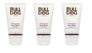 3 x BULLDOG SKINCARE Oil Control Face Wash For Men 150ml - Picture 1 of 2