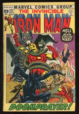 Iron Man #43 (1971) Marvel Comics VF 8.0 "Doomprayer!" Stan Lee Tuska Key - Image 1 of 4