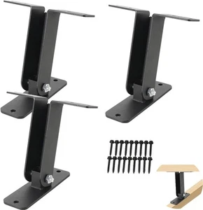 3 Pack Heavy Duty Roof Riser Brackets Kit Pergola Roof Riser Beam Bracket 0-90° - Picture 1 of 12