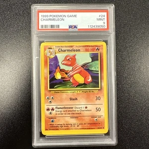 1999 POKEMON GAME BASE SET UNLIMITED 24 CHARMELEON PSA 9 MINT JY - Picture 1 of 2