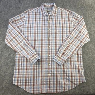 Camisa Peter Millar XL manga larga abotonada multicolor cuello extendido a cuadros Foto 1 de 4