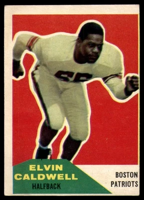 1960 Fleer #120 Elvin Caldwell VG Patriots        - Image 1 of 2