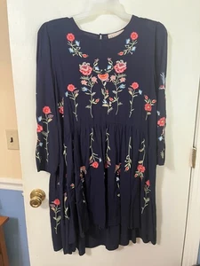 Schwarzes besticktes XL DAMENKLEID #295 - Bild 1 von 10