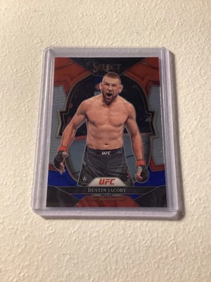 2023 Panini Select UFC - Concourse Dustin Jacoby #4 Red & Blue - Image 1 of 2