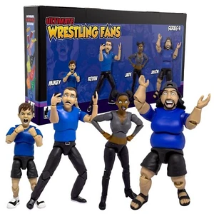 Ultimate Wrestling Crowd Fan Figures Four-Pack for WWE & AEW Figures [Series 4] - Picture 1 of 7