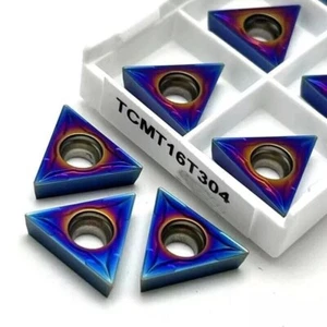Nano Blue TCMT16T304 ZM1135N TCMT32.51 Lathe Boring bar CNC Carbide Insert HRC50 - Foto 1 di 3