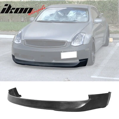 Fits 03-07 Infiniti G35 Coupe 2Dr ING Style Front Bumper Lip Spoiler Splitter PU Foto 1 de 4