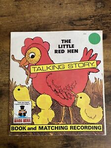 Vintage 1976 The Little Red Hen Talking Story And Matching Recording Book