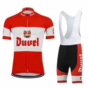 Retro Duvel Beer Cycling Jersey And Bib Shorts Sets Cycling Strap Shorts Tops - Picture 1 of 4