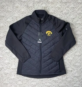 New Sz LG Women’s Antigua Altitude Full Zip Iowa Hawkeyes Jacket Black - Picture 1 of 8