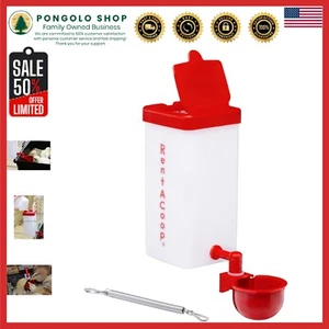 1L Automatische Befüllung Tränke - Ideal für Wachteln, Tauben und Hühner - Einfaches Nachfüllsystem - Bild 1 von 7