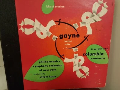 78 LPS KHACHATURIAN Gayne Ballet Ste Efrem Kurtz  Columbia MM664 1947 NY PHIL - Image 1 of 4