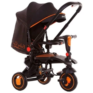 Triciclo Nunu passeggino triciclo baby go gioco bimbo maniglione - Foto 1 di 3