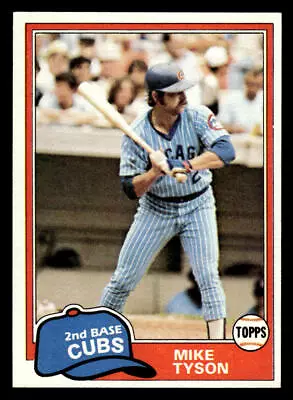1981 Topps #294 Mike Tyson Card Chicago Cubs - Image 1 of 2