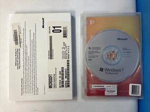 Microsoft Windows 7 Professional x64 English DVD X10-63162 FQC-04649 (No Key) ~ - Picture 1 of 5
