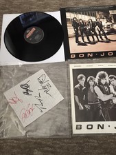 Signed BON JOVI  Debut LP Original 1984 By original Lin-up Ex Plus. Ex & Ex
