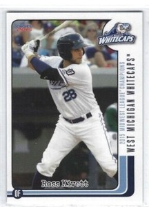 2015 West Michigan Whitecaps Champions (Class A-Detroit Tigers) Ross Kivett