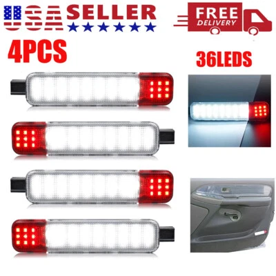 Luz LED de cortesía de puerta 4 piezas para Chevy Silverado Suburban Tahoe GMC Sierra Yukon Foto 1 de 4