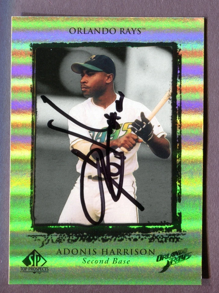 1999 SP Top Prospects #29 Adonis Harrison Autographed Signed AUTO Orlando Rays - Image 1 of 1