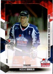 Nicolas Dumoulin 2014-15 Trois-Rivieres Blizzard (blue)