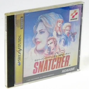 SNATCHER + Sticker Sega Saturn Japan Import SS Konami Adventure NTSC-J - Picture 1 of 2