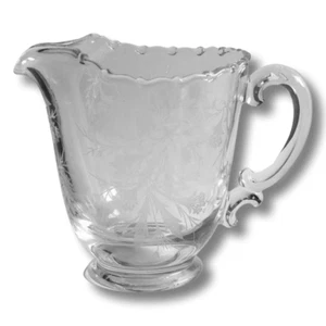 Jarra de labios de hielo Heather by FOSTORIA de cristal grabado 48 OZ RARA - Imagen 1 de 1