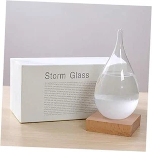 Storm Glass Weather Predictor, Weather Station Weather Forecaster with Small - Picture 1 of 8