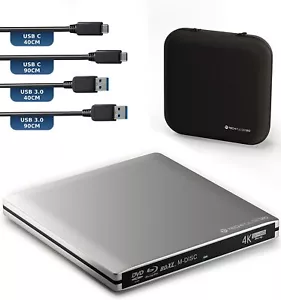techPulse120 USB 3.1 UHD MDISC BDXL USBC Laufwerk Bluray Brenner Imperator Paket - Bild 1 von 8