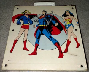 DC Comics 1977 "Supercase" LP Album Tote Superman Wonder Woman Batman Joker + - Foto 1 di 8