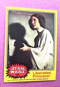 1977 Star Wars Card - Yellow Series # 192 Liberated Princess! in Ex/NMT Cond. - Picture 1 of 2