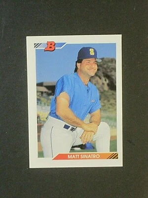 1992 BOWMAN MATT SINATRO SEATTLE MARINERS CARD #462!!!!!!  - Image 1 of 2