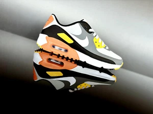NIKE AIR MAX 90 G Sneaker Smoke Grey/Black/Orange Lime weiß Gr.38,5 NEU/OVP - Bild 1 von 3