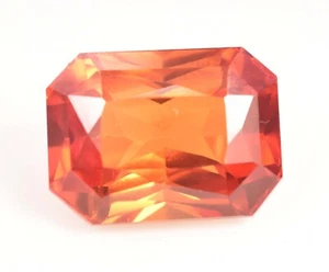 Natural Unheated Orange Sapphire 15.95 Ct Certified AAAA Cut Loose Gemstone - Picture 1 of 4