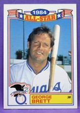 George Brett Kansas City Royals 1985 Topps '84 All-Star Glossy Insert Card #15