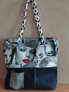 Coole Umhängetasche mit Reißverschluss , Shopper , Business, Uni, Freizeit - Bild 1 von 5