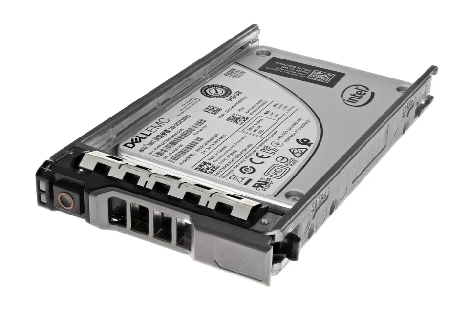 NEW Dell 960GB 2.5" SATA 6Gb RI TLC SSD SSDSC2KB960G8R T50K8 13th Gen Caddy - Image 1 of 1