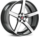 Alloy Wheels 19" Axe EX18 Black Polished Face For VW Golf [Mk5] 04-09