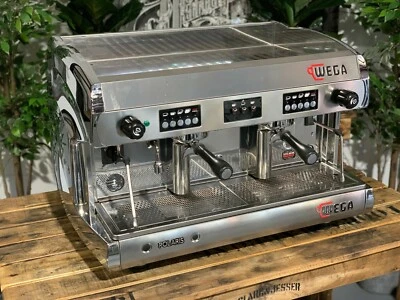 WEGA POLARIS 2 GROUP HIGH CUP CHROME ESPRESSO COFFEE MACHINE COMMERCIAL WHOLESAL - Изображение 1 из 4