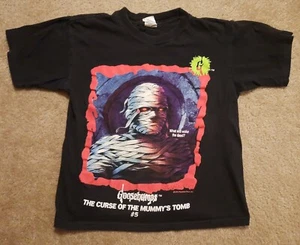 VTG 90's Distressed GOOSEBUMPS The Curse Of The Mummy's Tomb Youth Medium Shirt - Picture 1 of 10