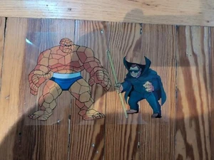 Thing Mole Man ACETATE PRINT From Marvel Action Hour Fantastic Four 1994 Rare! - Picture 1 of 2