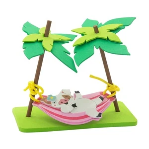 Fun Express 3D Pig in a Hammock Foam Craft Kit - 7 1/2" x 5", Makes 12 - Picture 1 of 4
