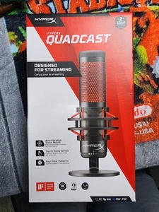 SEALED NEW - HyperX QuadCast USB Condenser Gaming Microphone For PS4/PS5/PC/Mac - Afbeelding 1 van 3