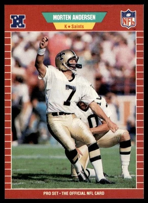1989 Pro Set #261 Morten Andersen - Image 1 of 2