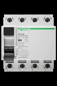 SCHNEIDER 25 AMP 30mA FOUR POLE RCCB RCD TYPE AC 905015 RSD 25034 - Picture 1 of 6