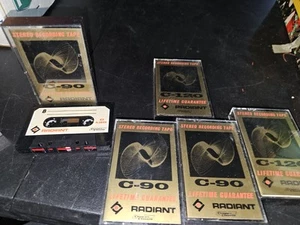 Radiant Stereo Recording Tape Compact Cassette Tapes 3 C-90 2 C-120 - Picture 1 of 3