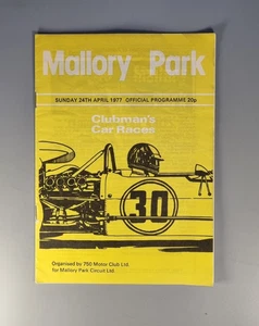 Mallory Park Official Programme 24th April 1977 - Clubman's Car Races - Vintage - Picture 1 of 13