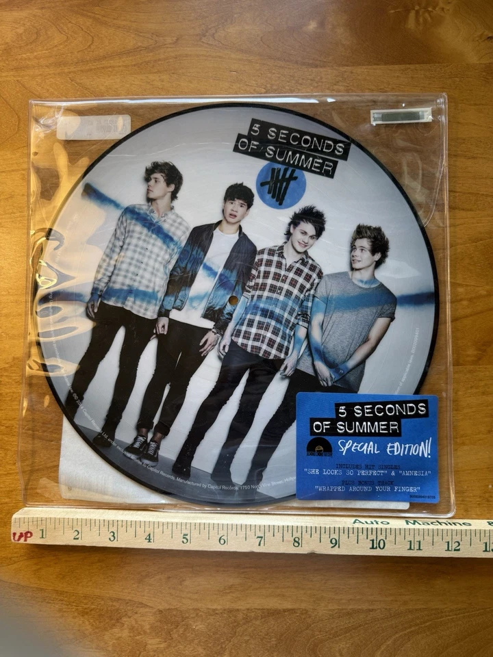 5 Seconds of Summer Self-Titled - Picture Disc 2014 Rare 5SOS Vinyl Record LP - Image 1 of 4