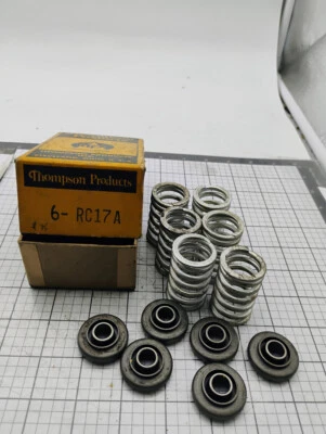 Chrysler DPD 1933-51 Thompson RC17A Valve Springs & Rotocaps NORS Made in USA - Image 1 of 4